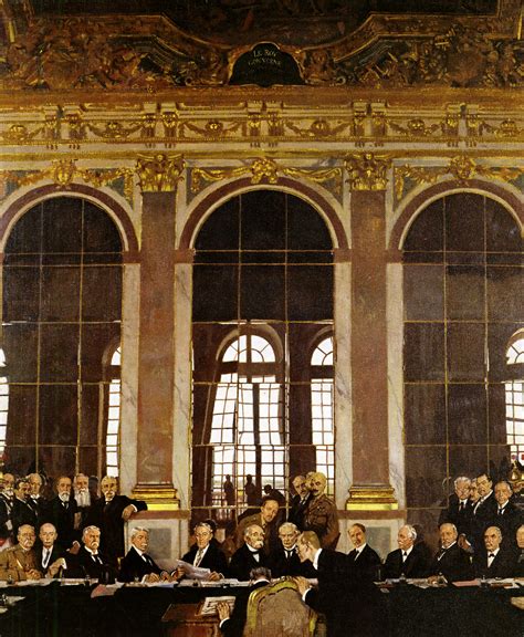 Ratifizierung des versailler vertrags im spiegelsaal von versailles am 28. Versailler-Vertrag