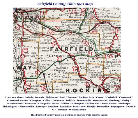 Fairfield County Ohgenweb Maps