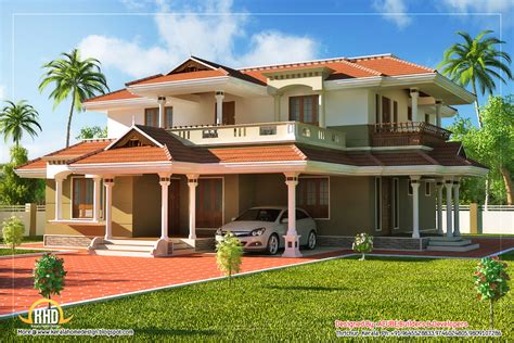 Beautiful Kerala Style 2 Story House 2328 Sq Ft Indian Home Decor