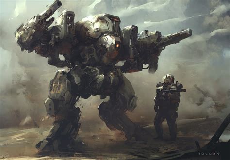 Artstation War Robot Juan Pablo Roldan