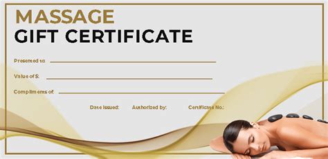 Massage Gift Certificate Free Psd Template Shop Fresh
