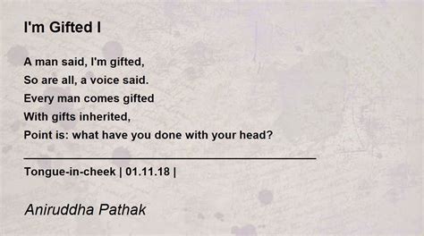 Im Ted I Im Ted I Poem By Aniruddha Pathak