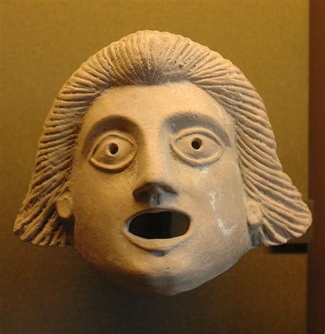 Ancient Greek Theatre Mask 1st Century Bc Image Credit Marie Lan