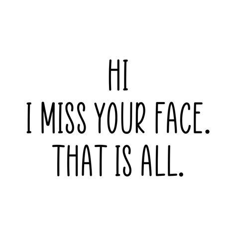I Miss Your Face Greeting Card Funny Greeting Card Funny Etsy