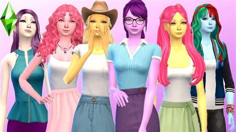 My Little Pony Equestria Girls Create A Sim I Sims 4 Youtube