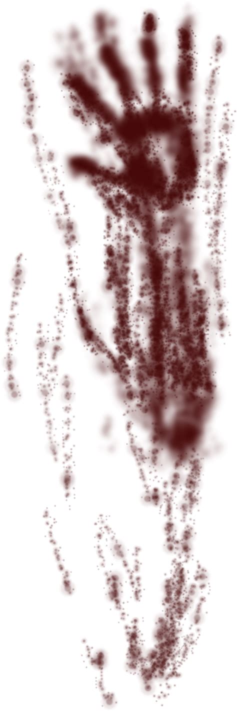 Bloody Handprint Smear Png For Kids Awkward Zombie Free Transparent