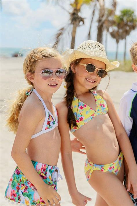 Snapper Rock Uv Werende Zwemset Bikini Shirt Kinderen