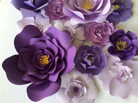 Paper Flower Wall Decor Ready To Ship Large Paper By Paperflora Big