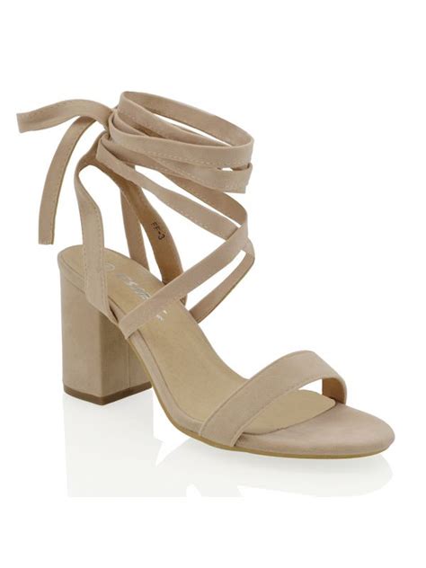 Nude Lace Up Sandals Craftysandals Com