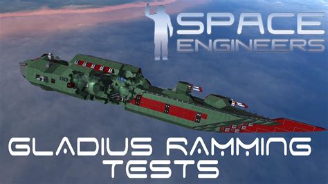 Space Engineers Gladius Cruiser Ramming Tests Ep66 Youtube