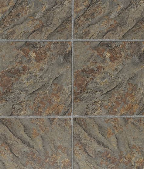Signature floors glandon vinyl sheet flooring 4m wide terrazzo look. Vinyl Tile - 4mm PVC Click Lock - Grouted Tile Collection ...