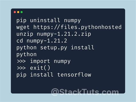 How To Fix Modulenotfounderror No Module Named Numpy Core Multiarray Umath While Installing