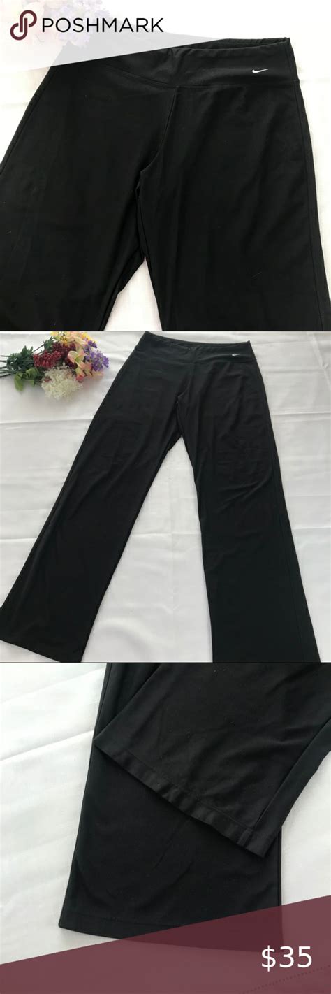 Nike Fit Dry Straight Leg Black Stretch Sweatpants Very Comfy And