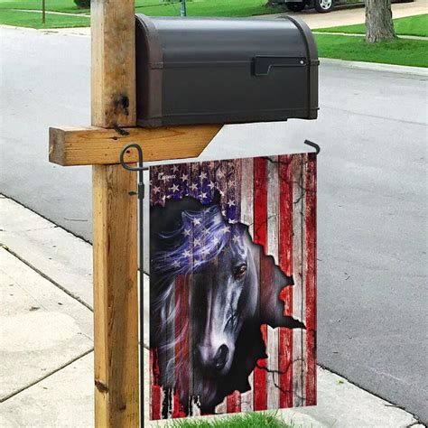 Horse American Us Flag Flagwix