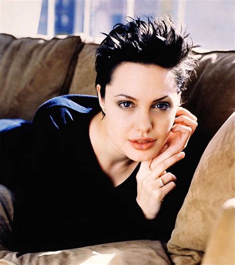 Angelina Jolie By Naomi Kaltman 1998 Angelina Jolie Short Hair
