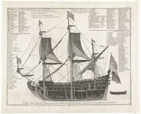 Admiraalschip In Doorsnede Ca 1700 Anonymous 1690 1710 Battle Of