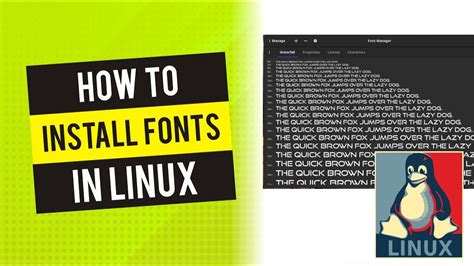 How Install Fonts In Any Linux Distro 2 Methods Youtube