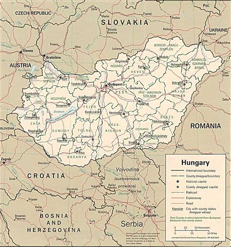 Map Of Hungary
