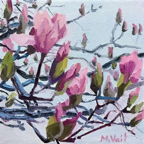 Daily Paintworks Magnolias Original Fine Art For Sale Milda