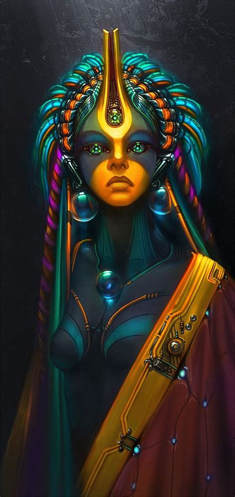 Ai Priestess Amazing Digital Art By Wen Jr More Arte Sci Fi Sci Fi