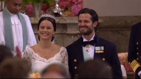 Swedish Royal Wedding First Pictures Of Former Glamour Model Sofia Hellqvist Marrying Prince