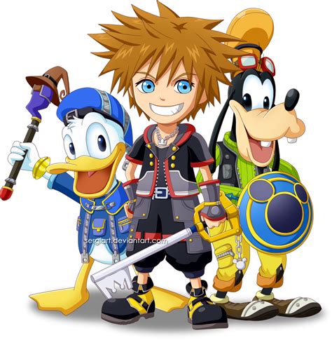 Kingdom Hearts 3 Sora Donald And Goofy By Sergiart On Deviantart