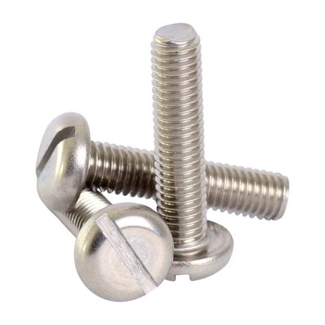 A2 Stainless Steel Slotted Pan Head Machine Screws Din 85 Bolt Base