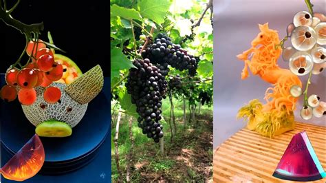 Amazing Beautiful Fruits In Carving Compilation Videos Fruit Food