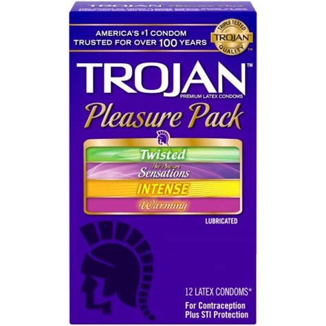 Trojan Pleasure Pack Lubricated 12 Pack Sex Toys At Adult Empire