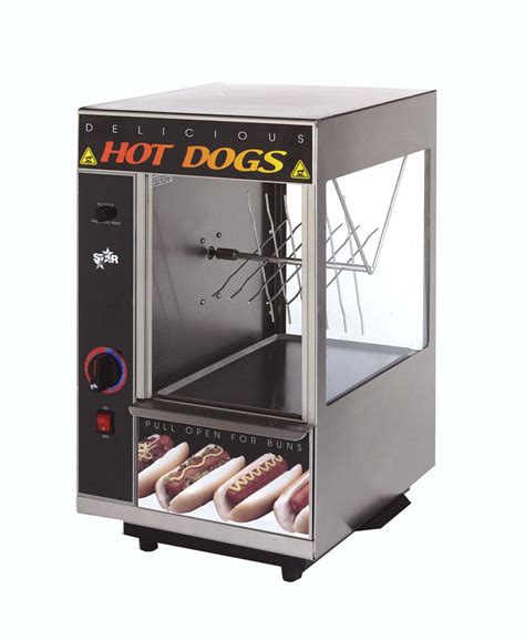 Star 174sba Hot Dog And Bun Broiler W Spike Wheel And 24 Dogs12 Buns Cap