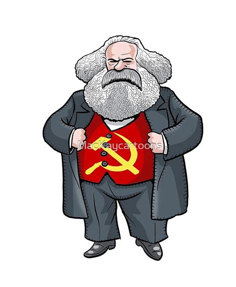 Karl Marx By Mackaycartoons Redbubble