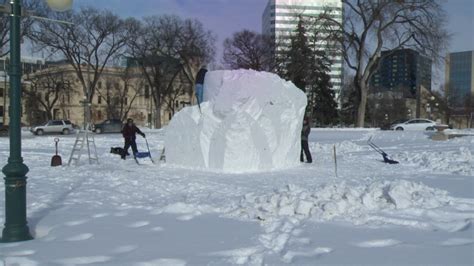 Snow Sculptures Popping Up Around Winnipeg As Festival Du Voyageur