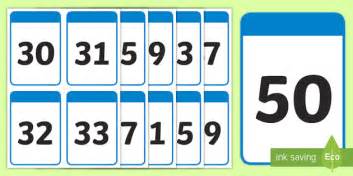 Teaching numbers has never been this cute and easy! 30-50 Number Digit Flashcards (teacher made)