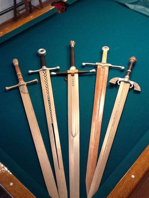 Handcarved Wooden Swords Wooden Sword Wood Sword Diy Wooden Projects