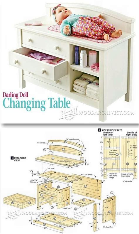 The Doll Changing Table Is Made From Wood