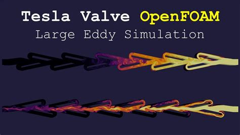Tesla Valve Openfoam Large Eddy Simulation Youtube