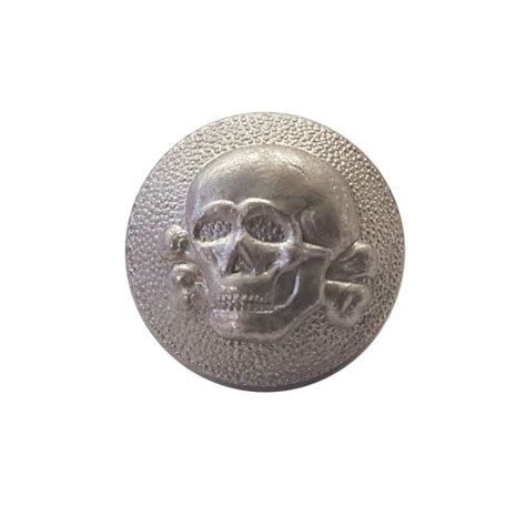 German Wwii Algemeine Ss Totenkopf Skull Badge For Overseas Cap