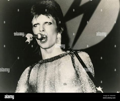 British Singer And Songwriter David Bowie 1970s Stock Photo Alamy