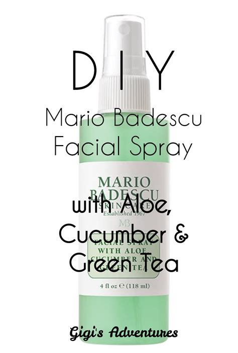 Diy Mario Badescu Facial Spray With Aloe Cucumber And Green Tea