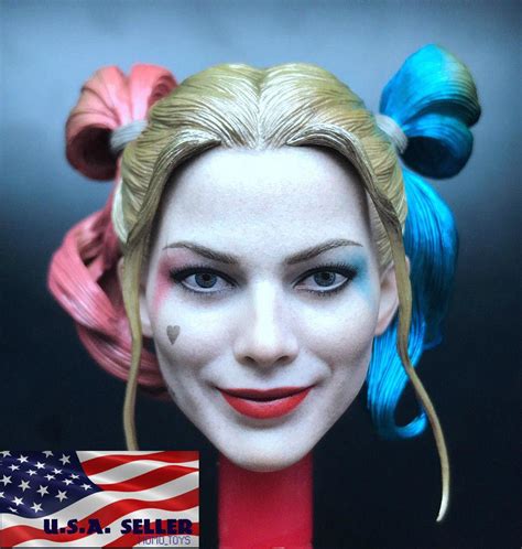 1 6 suicide squad harley quinn head sculpt 2 0 for 12 phicen female figure usa 1952386585