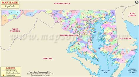 Map Of Zip Codes In Maryland World Map