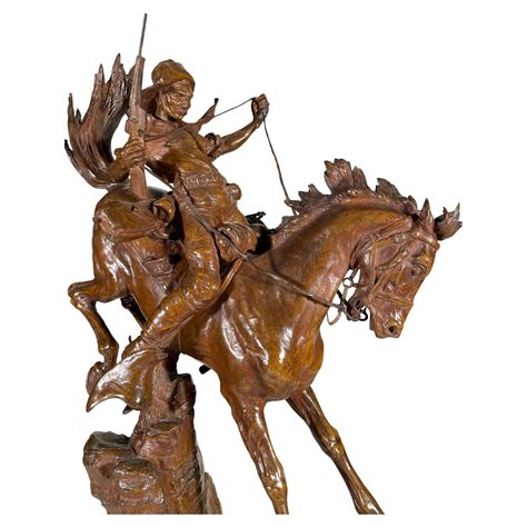 Austrian Bronze Of Native American Indian Chief By Carl Kauba At 1stdibs