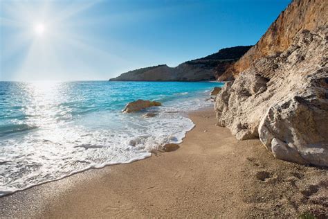 Lefkada Beaches Visiting Greece Lefkada Ocean Landscape