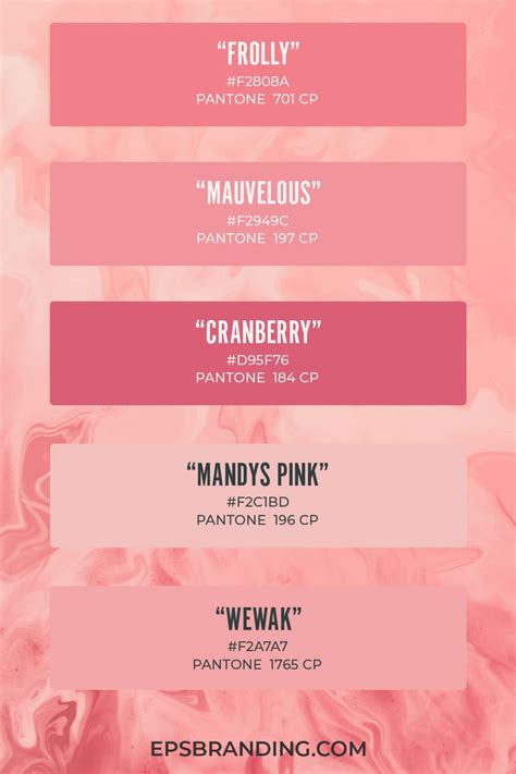 Beautiful Pink Color Palettes Eps Branding Color Palette Pink Hex Color Palette Website