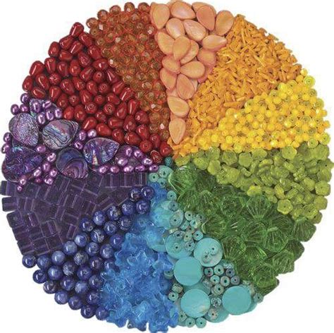 Color Wheel Of Beads Color Spectrum Art Color Theory Projects Color