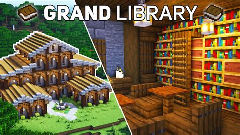 Minecraft Grand Library Tutorial How To Build Youtube