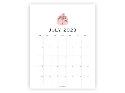 July Free Printable Calendar 2024 Anjahome