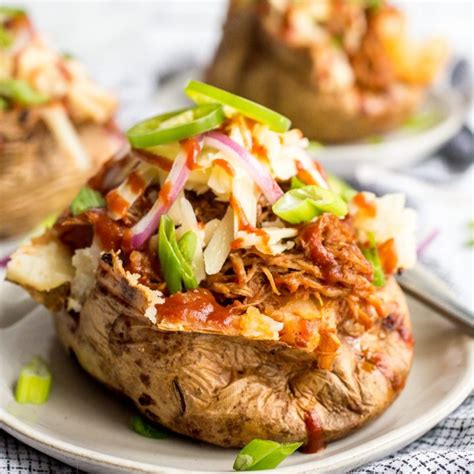 Pulled Pork Loaded Baked Potatoes Smells Like Home