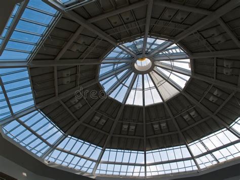 Architectural Abstract Glass Roof Ceiling Stock Image Image Of