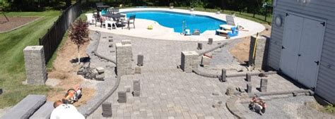 Pool Patio Contractor New Paltz Ny Stone And Concrete Masseo Landscape